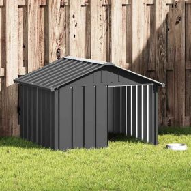 Dog House Anthracite 45.9"x40.6"x32.1" Galvanized Steel